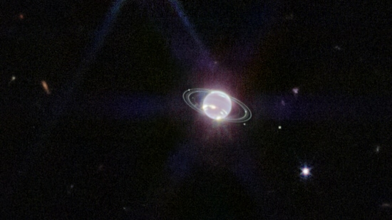 This image of the Neptune system, captured by Webb’s Near-Infrared Camera (NIRCam), reveals stunning views of the planet’s rings, which have not been seen with this clarity in more than three decades.(NASA, ESA, CSA, STScI)
