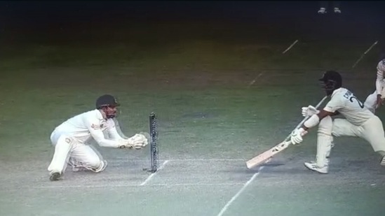 Cheteshwar Pujara's dismissal in second innings of second Test vs Bangladesh