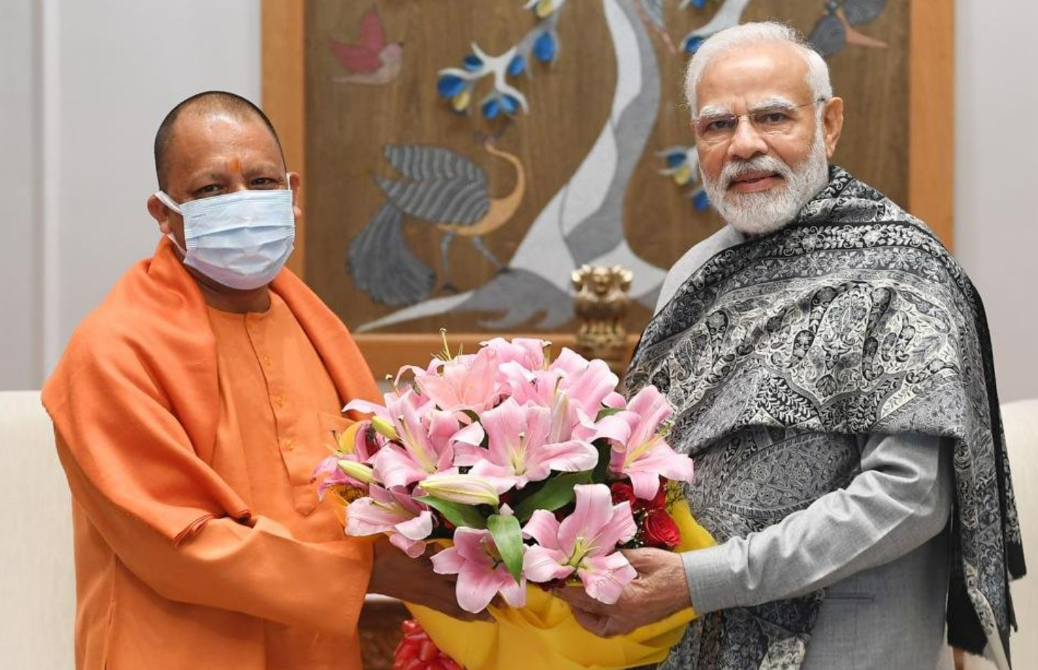 Uttar Pradesh chief minister on Saturday met Prime Minister Narendra Modi in New Delhi.  (ANI)