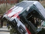 Spain Bus Accident: The emergency services said two corpses had been recovered. Spain Bus Accident: The emergency services said two corpses had been recovered.