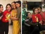 Devoleena Bhattacharjee celebrates Christmas with her family. Devoleena Bhattacharjee celebrates Christmas with her family.