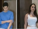 Sidharth Malhotra and Kiara Advani at Manish Malhotra's home. 