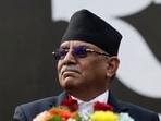 Pushpa Kamal Dahal, also known as 'Prachanda', takes part in a mass gathering in Kathmandu. 