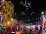 Kolkata: Park Street illuminated with light on the eve of Christmas festival, in Kolkata, Saturday, Dec. 24, 2022. (PTI Photo/Swapan Mahapatra)(PTI) Kolkata: Park Street illuminated with light on the eve of Christmas festival, in Kolkata, Saturday, Dec. 24, 2022. (PTI Photo/Swapan Mahapatra)(PTI)