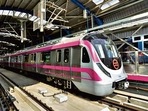 Delhi Metro’s Magenta Line. (File image) Delhi Metro’s Magenta Line. (File image)