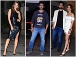 Kriti Sanon, Kartik Aaryan, Varun Dhawan and Rakul Preet Singh celebrate Jackky Bhagnani's birthday.(HT Photo/Varinder Chawla) Kriti Sanon, Kartik Aaryan, Varun Dhawan and Rakul Preet Singh celebrate Jackky Bhagnani's birthday.(HT Photo/Varinder Chawla)