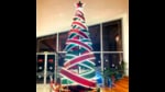 This 22-foot Christmas tree at Vivanta New Delhi, Dwarka is a vision, standing tall in the premises of Vivanta New Delhi, Dwarka. Made of recycled material such as metal frames and steel pipes, this tree moulded in a circular structure is sparkling with glitter paper and LED lights. This 22-foot Christmas tree at Vivanta New Delhi, Dwarka is a vision, standing tall in the premises of Vivanta New Delhi, Dwarka. Made of recycled material such as metal frames and steel pipes, this tree moulded in a circular structure is sparkling with glitter paper and LED lights.