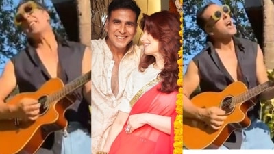 Akshay Kumar can't stay ‘still' as he grooves to a Christmas song in Goa. Akshay Kumar can't stay ‘still' as he grooves to a Christmas song in Goa.
