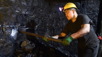 Rat-hole mining is the process of extracting minerals by digging narrow tunnels deep into the earth and sending down workers to remove the minerals manually.(Representational Image) (AFP) Rat-hole mining is the process of extracting minerals by digging narrow tunnels deep into the earth and sending down workers to remove the minerals manually.(Representational Image) (AFP)