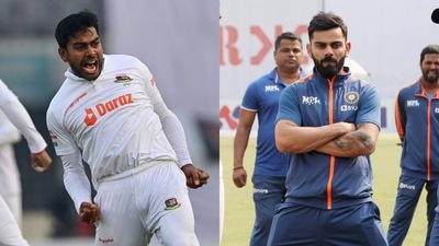 Mehidy Hasan Miraz; Virat Kohli Mehidy Hasan Miraz; Virat Kohli