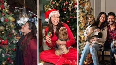 Rashmika Mandanna, Karisma Kapoor, Farhan Akhtar are all smiles on Christmas. Rashmika Mandanna, Karisma Kapoor, Farhan Akhtar are all smiles on Christmas.