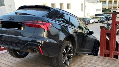 The driver was drunk while driving the Audi RS6. (Facebook/ Marbella se queja)