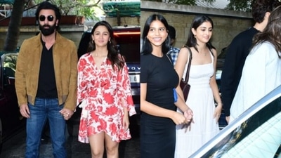 Alia Bhatt, Ranbir Kapoor, Navya Naveli Nanda, Agastya Nanda and Suhana Khan at Kunal Kapoor's Christmas lunch.. Alia Bhatt, Ranbir Kapoor, Navya Naveli Nanda, Agastya Nanda and Suhana Khan at Kunal Kapoor's Christmas lunch..
