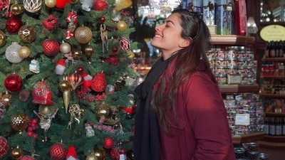 Rashmika Mandanna shares sweet Merry Christmas wish for fans. (Instagram) Rashmika Mandanna shares sweet Merry Christmas wish for fans. (Instagram)