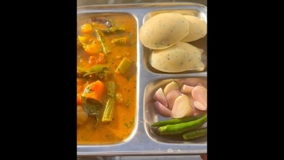 Rava idli and sambhar made by Jake Dryan. (Instagram/@plantfuture) Rava idli and sambhar made by Jake Dryan. (Instagram/@plantfuture)