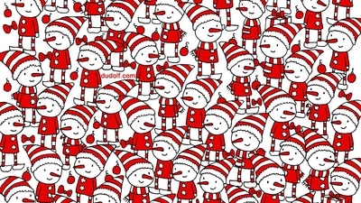 Brain Teaser: Can you spot three candy canes and a bird in this Christmas-themed image? (Facebook/Gergely Dudás - Dudolf)