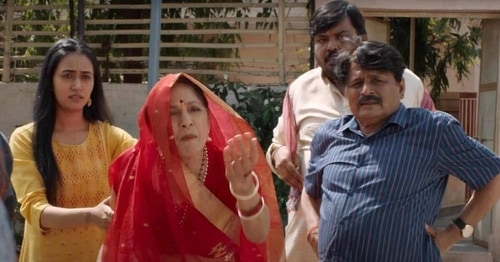 Neena Gupta and others in a still from Panchayat season 2. Neena Gupta and others in a still from Panchayat season 2.