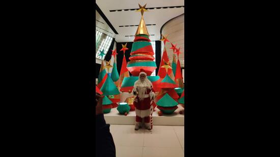 The Christmas tree at Le Meridien New Delhi has been created by bamboo craftpersons based in west Delhi’s Titarpur. The Christmas tree at Le Meridien New Delhi has been created by bamboo craftpersons based in west Delhi’s Titarpur.