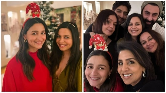 Alia Bhatt and Ranbir Kapoor celebrated Christmas with a family dinner. 