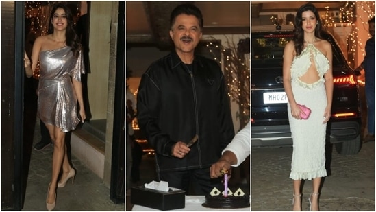 Anil Kapoor rings in 66th birthday; Janhvi Kapoor, Shanaya Kapoor and other stars attend. (HT Photo/Varinder Chawla)