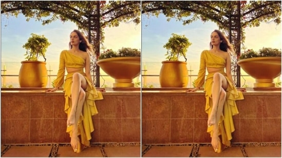 Manushi’s fashion diaries are getting better by the day. The actor, a few days back, looked like a sunshine in a yellow ensemble.&nbsp;(Instagram/@manushi_chhillar)