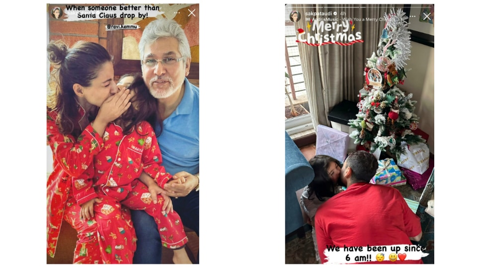 Soha Ali Khan shares pictures from her Christmas celebrations via Instagram Stories.