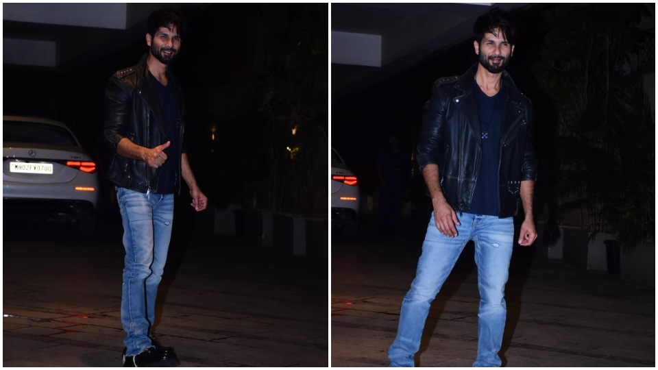 Shahid Kapoor attends Jackky Bhagnani's birthday party.(HT Photo/Varinder Chawla)