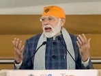 Prime Minister Narendra Modi speaks during 'Veer Baal Diwas' programme at Major Dhyan Chand National Stadium in New Delhi on Monday, (PTI) Prime Minister Narendra Modi speaks during 'Veer Baal Diwas' programme at Major Dhyan Chand National Stadium in New Delhi on Monday, (PTI)