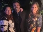 Ram Charan and wife Upasana at their Christmas party in Hyderabad. Ram Charan and wife Upasana at their Christmas party in Hyderabad.