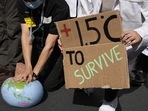Demonstrators pretend to resuscitate the Earth while advocating for the 1.5 degree warming goal to survive at the COP27 U.N. Climate Summit.(AP file) Demonstrators pretend to resuscitate the Earth while advocating for the 1.5 degree warming goal to survive at the COP27 U.N. Climate Summit.(AP file)