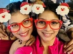 Kajol and her sister Tanishaa Mukerji celebrated Christmas together this year. Kajol and her sister Tanishaa Mukerji celebrated Christmas together this year.