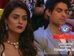 A still of Priyanka Chahar Choudhary and Ankit Gupta from Bigg Boss 16.
