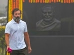 Congress leader Rahul Gandhi pays tribute to former prime minister Atal Bihari Vajpayee at his memorial Sadaiv Atal, in New Delhi, Monday, Dec. 26, 2022.(PTI) Congress leader Rahul Gandhi pays tribute to former prime minister Atal Bihari Vajpayee at his memorial Sadaiv Atal, in New Delhi, Monday, Dec. 26, 2022.(PTI)