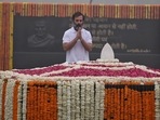 Congress leader Rahul Gandhi paying tribute to former PM Atal Bihari Vajpayee.(Raj K Raj/HT Photo) Congress leader Rahul Gandhi paying tribute to former PM Atal Bihari Vajpayee.(Raj K Raj/HT Photo)
