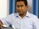 Abdulla Yameen: Abdulla Yameen is seen.