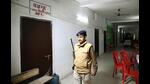 Outside a strong room where EVMs are stored for the Patna Municipal Corporation election on Monday. (Santosh Kumar/HT Photo) Outside a strong room where EVMs are stored for the Patna Municipal Corporation election on Monday. (Santosh Kumar/HT Photo)