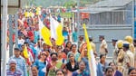 The 138-day-long strike against the upcoming multi-utility sea port in Vizhinjam near Thiruvananthapuram was called off on December 6 after several rounds of discussions. (Vivek Nair/ht photo) The 138-day-long strike against the upcoming multi-utility sea port in Vizhinjam near Thiruvananthapuram was called off on December 6 after several rounds of discussions. (Vivek Nair/ht photo)
