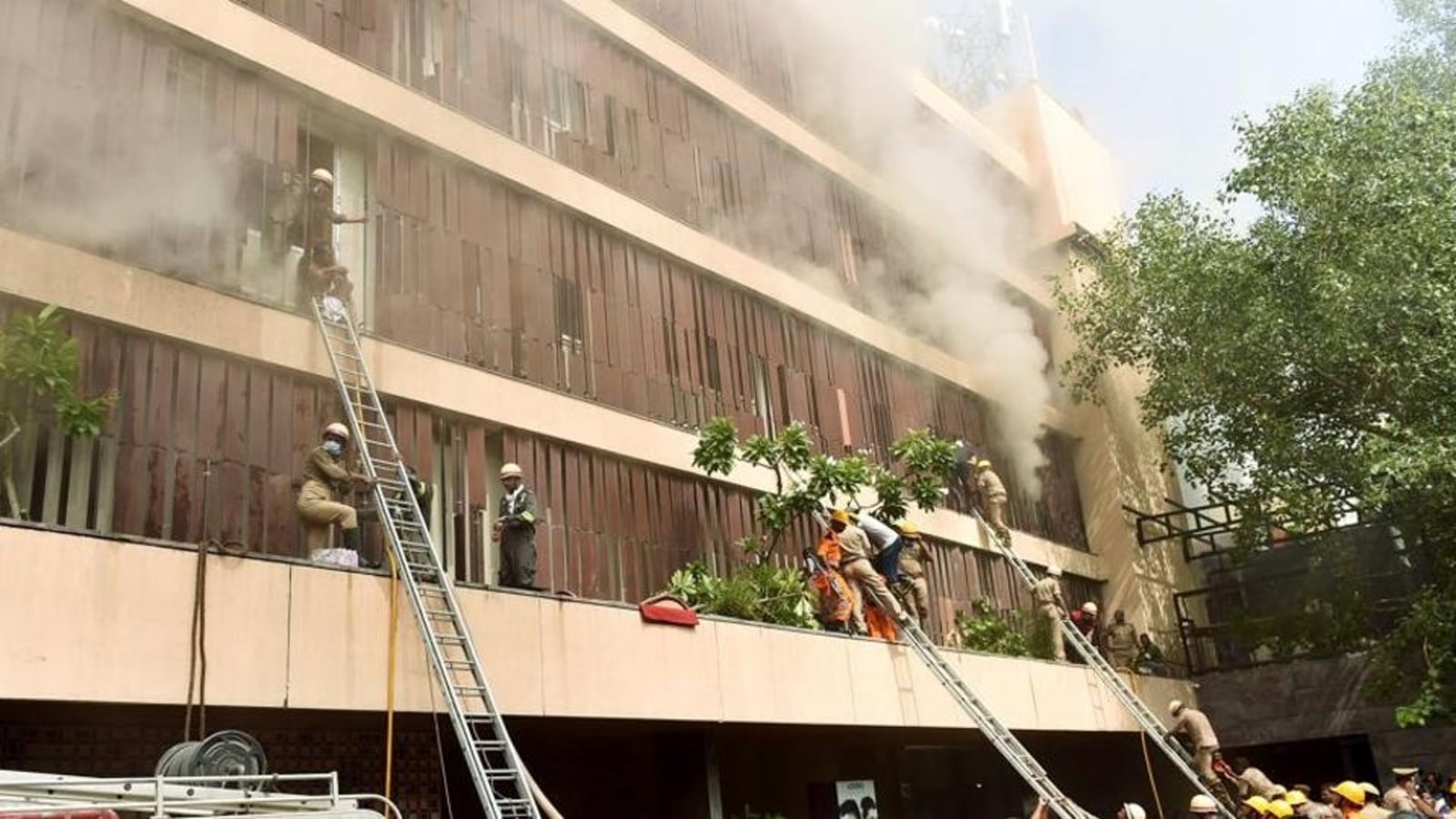 21 cars destroyed in multistorey parking lot fire in west Delhi Watch