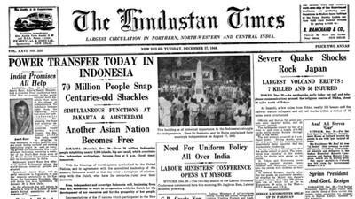 HT This Day: December 27, 1949 -- Power transfer today in Indonesia
