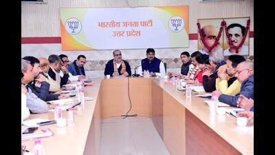 BJP meeting under way in Lucknow on Monday. (Sourced)