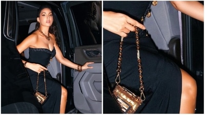 Micro Bags: Micro bags is one of 2022's biggest trend. This trend has been going on since 2017 and is still ruling the bag industry. (Instagram/@norafatehi) Micro Bags: Micro bags is one of 2022's biggest trend. This trend has been going on since 2017 and is still ruling the bag industry. (Instagram/@norafatehi)