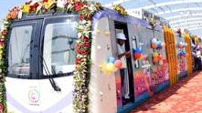 Metro services will be suspended because of signalling testing work from 6am to 2pm. (HT FILE PHOTO)