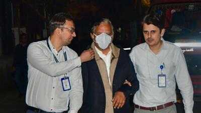Mumbai: Videocon Group CEO Venugopal Dhoot, co-accused in the ICICI money laundering case, leaves the CBI Special Court after appearing before it, in Mumbai, Monday, Dec. 26, 2022. (PTI) Mumbai: Videocon Group CEO Venugopal Dhoot, co-accused in the ICICI money laundering case, leaves the CBI Special Court after appearing before it, in Mumbai, Monday, Dec. 26, 2022. (PTI)