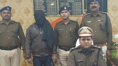 Rohtas SP Ashish Bharti said Vishal Kumar was arrested from a room on a tip received by the police on Saturday (Twitter/RohtasPolice) Rohtas SP Ashish Bharti said Vishal Kumar was arrested from a room on a tip received by the police on Saturday (Twitter/RohtasPolice)