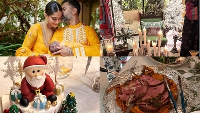 Sonam Kapoor and Anand Ahuja's son Vayu Kapoor Ahuja celebrated his first Christmas this year with his family. Sonam Kapoor and Anand Ahuja's son Vayu Kapoor Ahuja celebrated his first Christmas this year with his family.