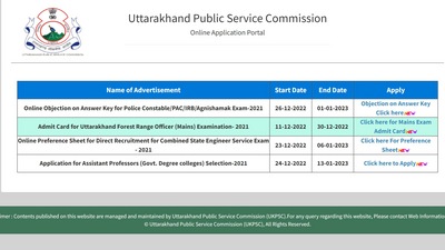 UKPSC answer key out for Police Constable/PACa and other posts UKPSC answer key out for Police Constable/PACa and other posts