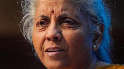Union finance minister Nirmala Sitharaman was admitted to AIIMS in Delhi for a routine check-up (PTI File Photo)