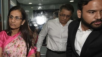 Former ICICI Bank CEO Chanda Kochhar and her husband Deepak Kochhar . (Biplov Bhuyan/HT PHOTO)