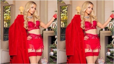 Paris wore her tresses open in wavy curls with a middle part as she posed for the cameras. (Instagram/@parishilton) Paris wore her tresses open in wavy curls with a middle part as she posed for the cameras. (Instagram/@parishilton)