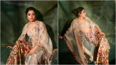 Rashmika Mandanna is an absolute fashionista. The actor keeps slaying fashion goals like a pro with snippets from her fashion diaries on her Instagram profile on a regular basis. From pantsuits to casual attires to festive ensembles, Rashmika knows how to win our hearts with her fashion diaries. On Monday, the actor drove our blues far away with a set of pictures of herself decked up in an ethnic ensemble. (Instagram/@rashmika_mandanna) Rashmika Mandanna is an absolute fashionista. The actor keeps slaying fashion goals like a pro with snippets from her fashion diaries on her Instagram profile on a regular basis. From pantsuits to casual attires to festive ensembles, Rashmika knows how to win our hearts with her fashion diaries. On Monday, the actor drove our blues far away with a set of pictures of herself decked up in an ethnic ensemble. (Instagram/@rashmika_mandanna)